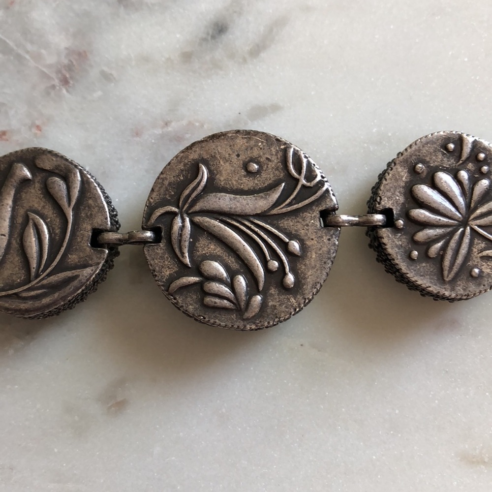 Lucky Brand Green Wood And Metal Cabachon Bracelet - Picture 14 of 15